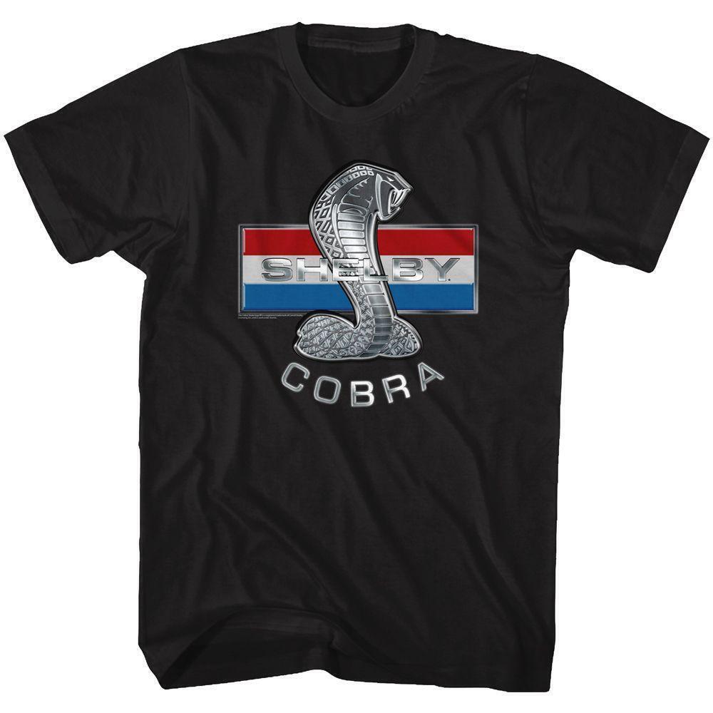 Carroll Shelby Motors Shelby Nake Stripes Black T Shirt